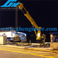 2t 16m small size hydraulic Telescopic Boom Marine Crane for sale